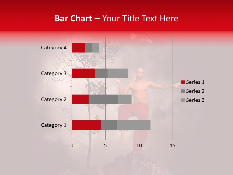 Muscular Combat Heron PowerPoint Template