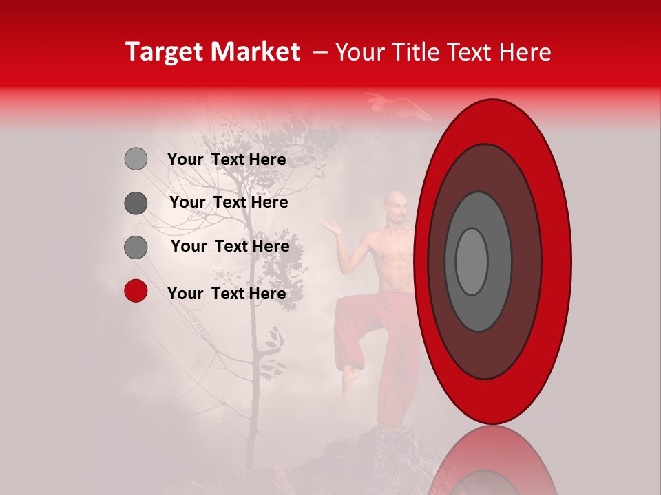 Muscular Combat Heron PowerPoint Template