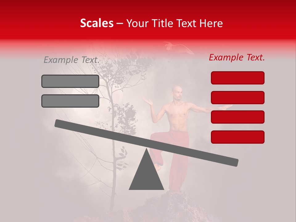 Muscular Combat Heron PowerPoint Template