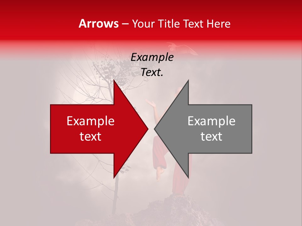 Muscular Combat Heron PowerPoint Template