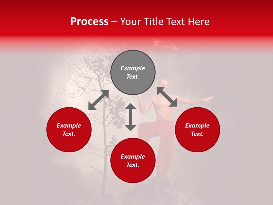 Muscular Combat Heron PowerPoint Template