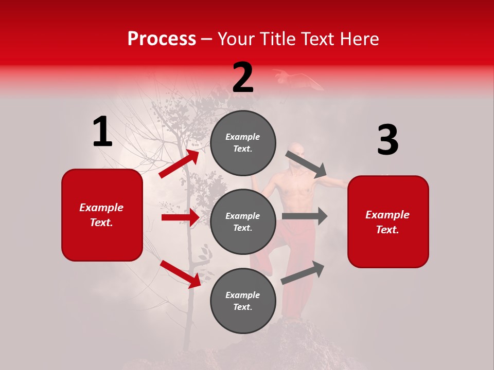 Muscular Combat Heron PowerPoint Template