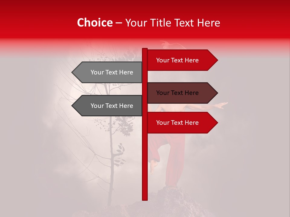 Muscular Combat Heron PowerPoint Template