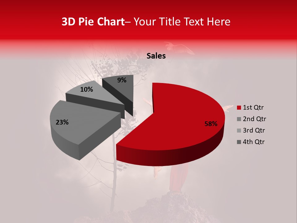 Muscular Combat Heron PowerPoint Template