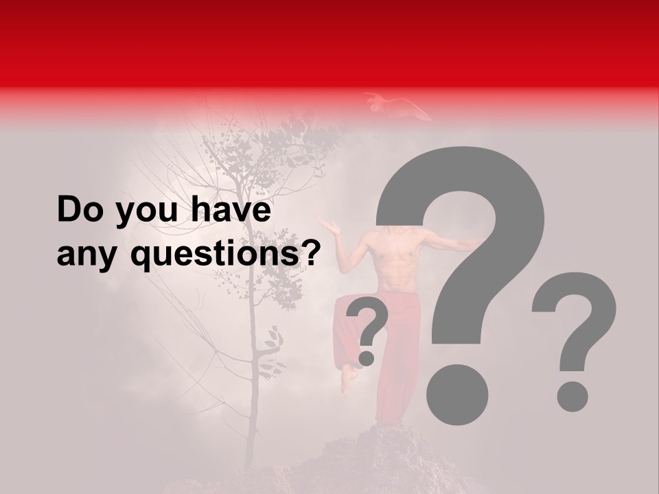 Muscular Combat Heron PowerPoint Template