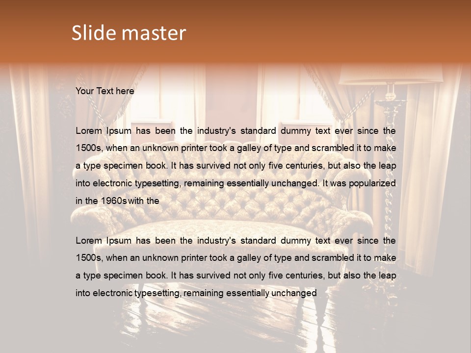 Soft Fiber Decoration PowerPoint Template