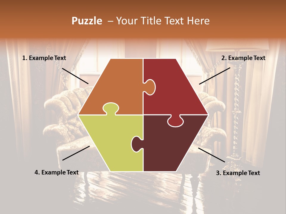 Soft Fiber Decoration PowerPoint Template