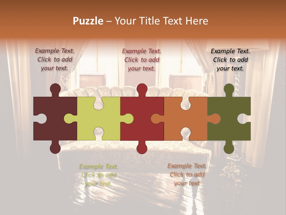 Soft Fiber Decoration PowerPoint Template