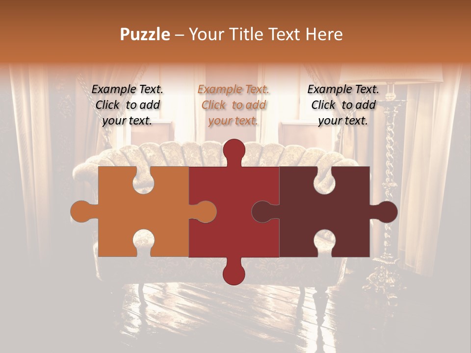 Soft Fiber Decoration PowerPoint Template