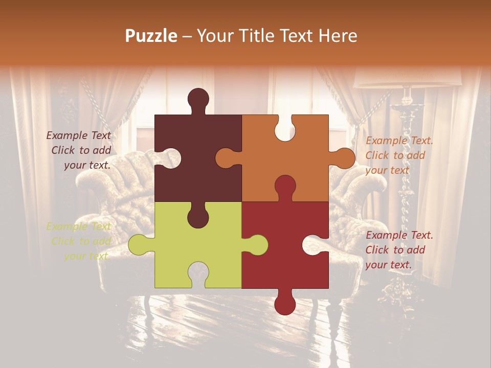 Soft Fiber Decoration PowerPoint Template