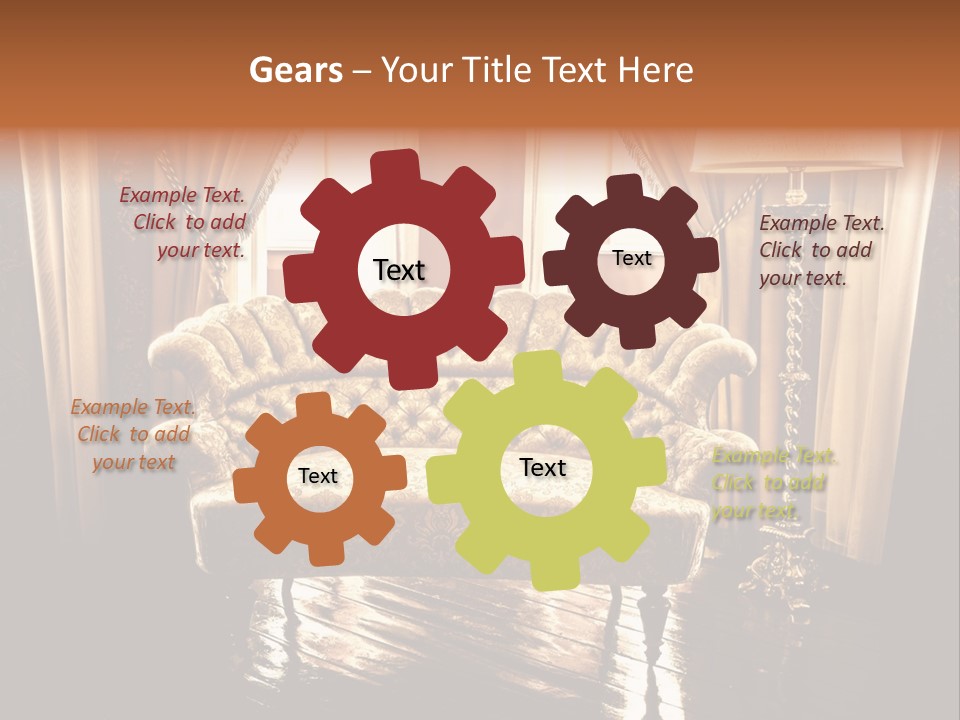 Soft Fiber Decoration PowerPoint Template