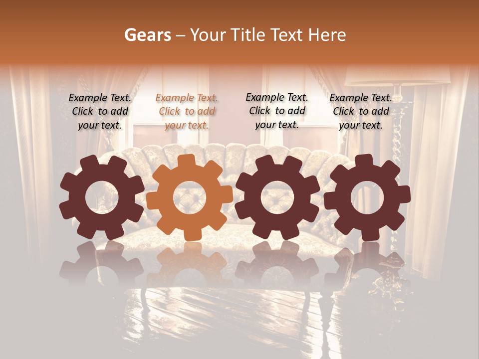 Soft Fiber Decoration PowerPoint Template