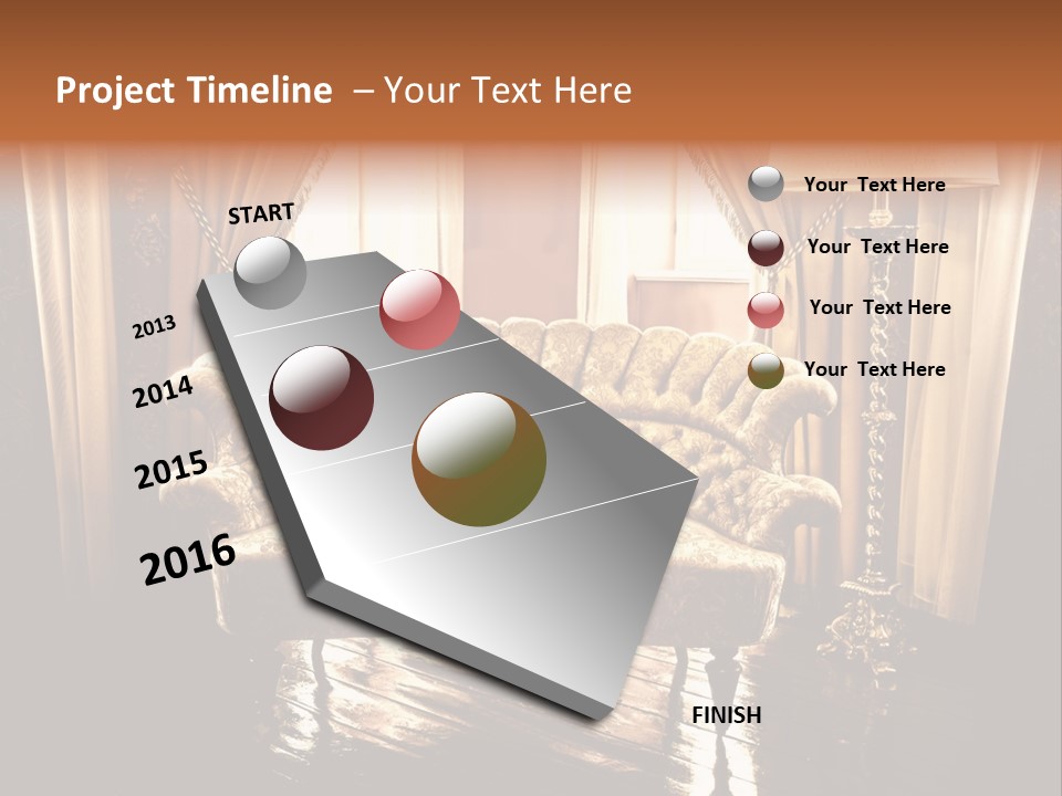 Soft Fiber Decoration PowerPoint Template