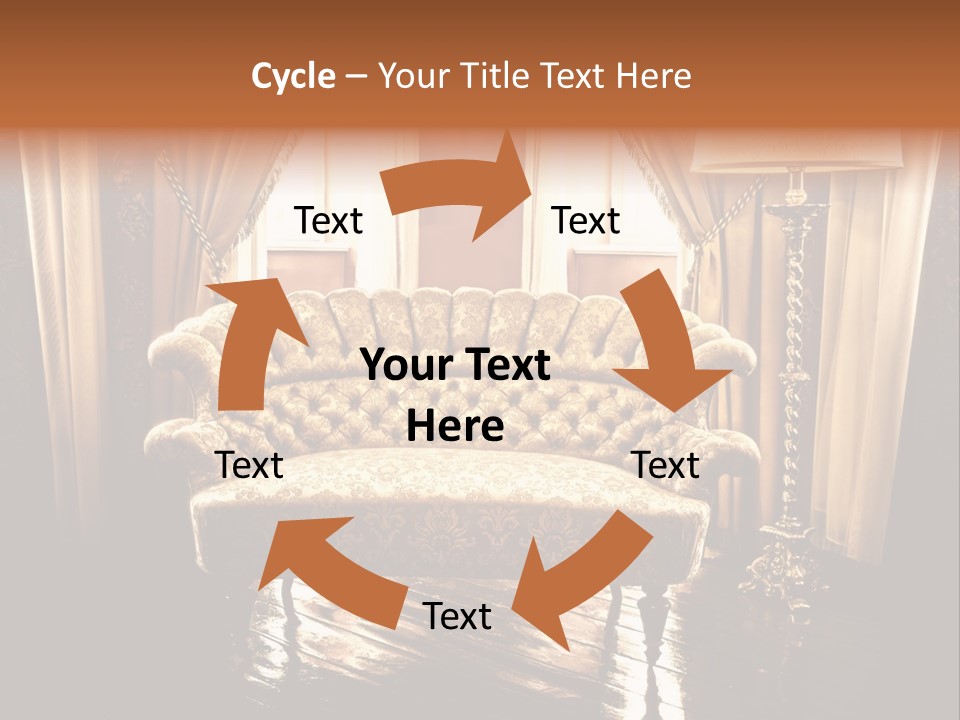 Soft Fiber Decoration PowerPoint Template