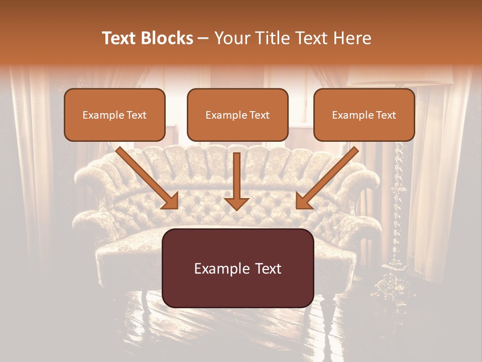Soft Fiber Decoration PowerPoint Template