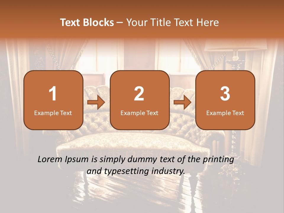 Soft Fiber Decoration PowerPoint Template