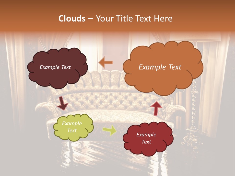 Soft Fiber Decoration PowerPoint Template