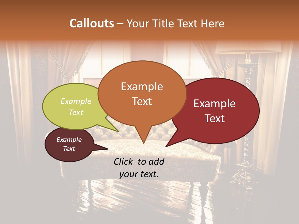 Soft Fiber Decoration PowerPoint Template