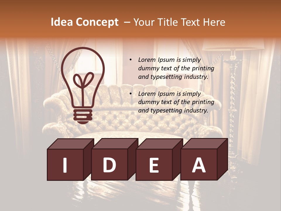 Soft Fiber Decoration PowerPoint Template