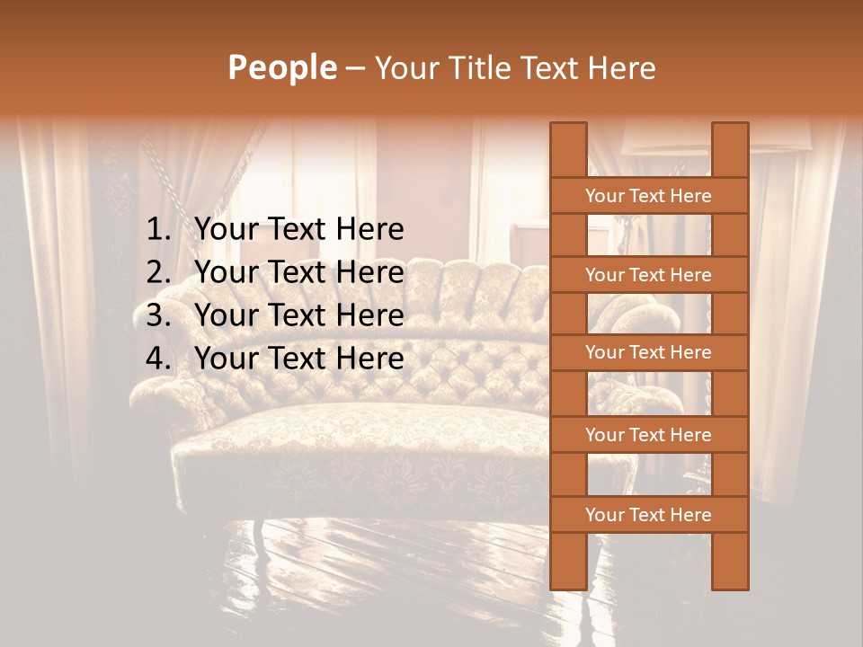Soft Fiber Decoration PowerPoint Template