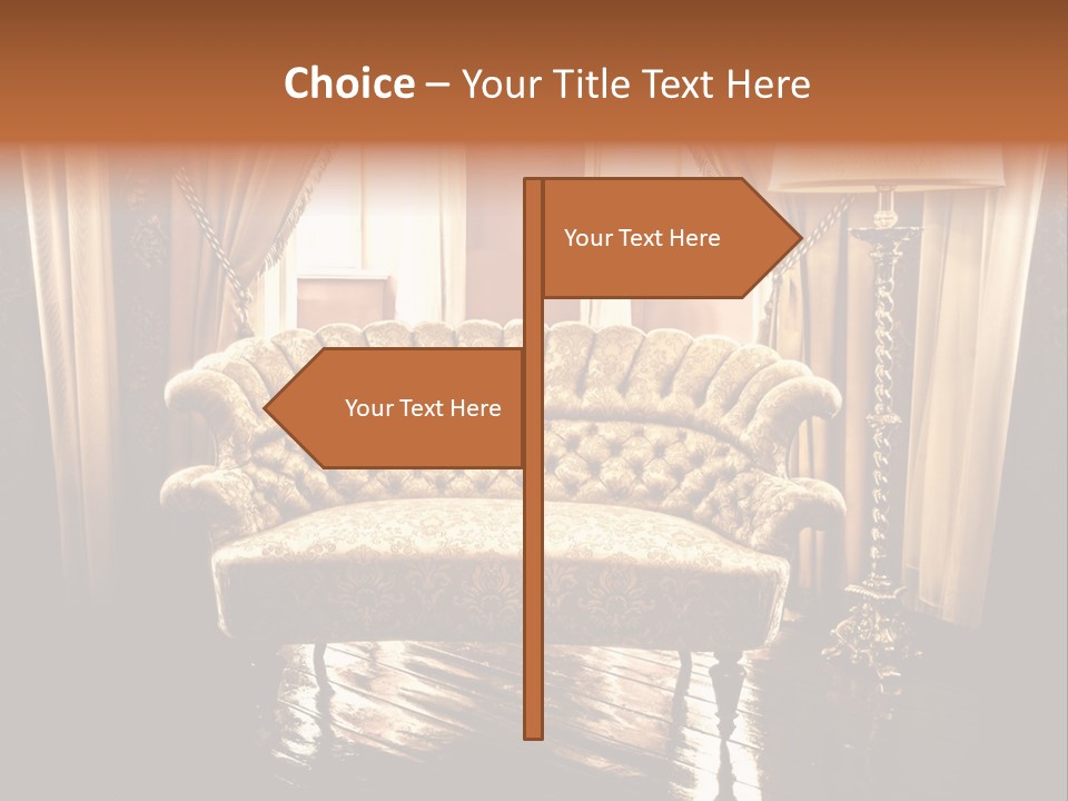 Soft Fiber Decoration PowerPoint Template