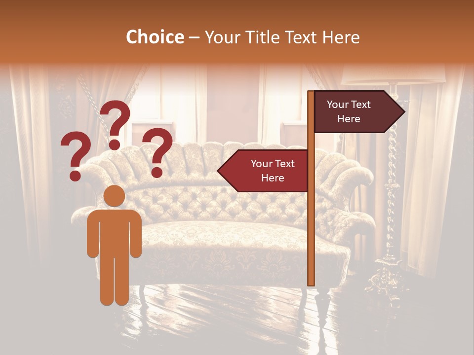 Soft Fiber Decoration PowerPoint Template