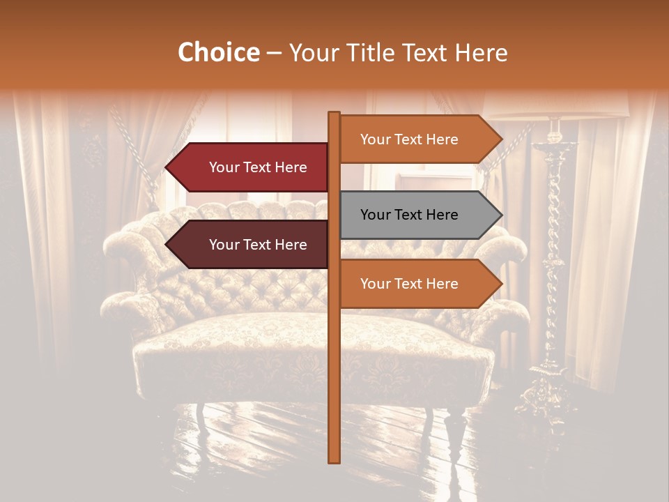 Soft Fiber Decoration PowerPoint Template