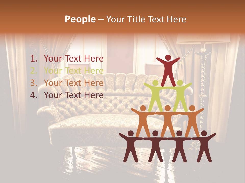 Soft Fiber Decoration PowerPoint Template