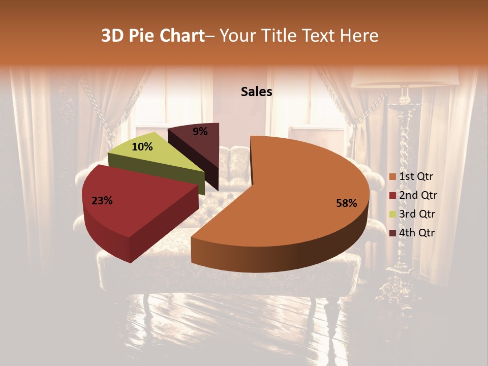 Soft Fiber Decoration PowerPoint Template