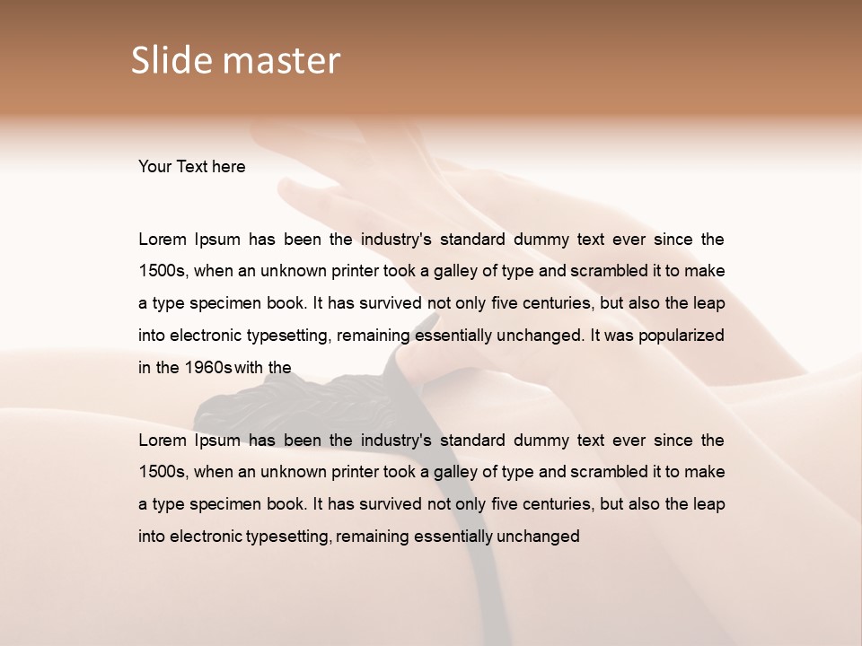 Lingerie Fashion Black PowerPoint Template