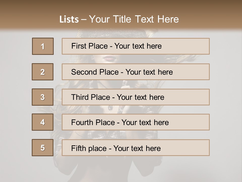 People Beautiful Glamour PowerPoint Template