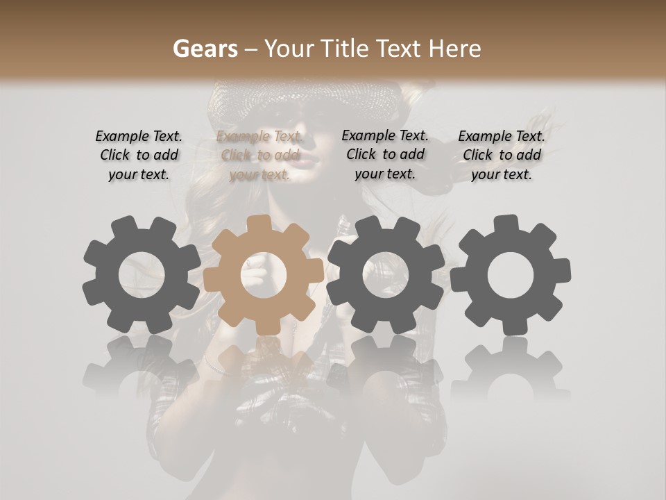 People Beautiful Glamour PowerPoint Template