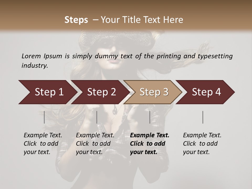People Beautiful Glamour PowerPoint Template