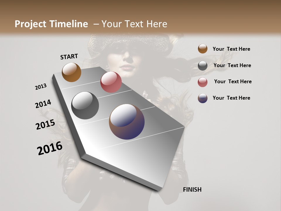 People Beautiful Glamour PowerPoint Template