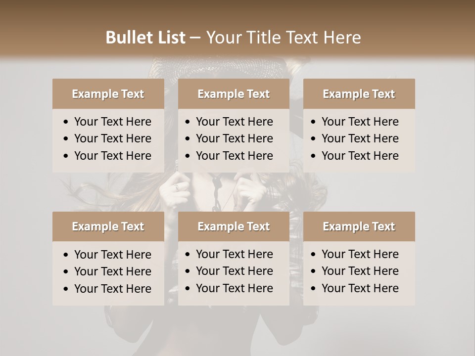 People Beautiful Glamour PowerPoint Template