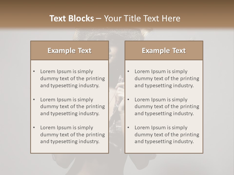 People Beautiful Glamour PowerPoint Template