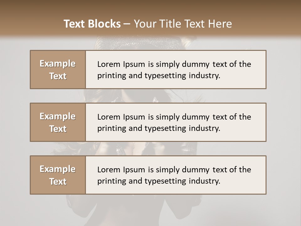 People Beautiful Glamour PowerPoint Template