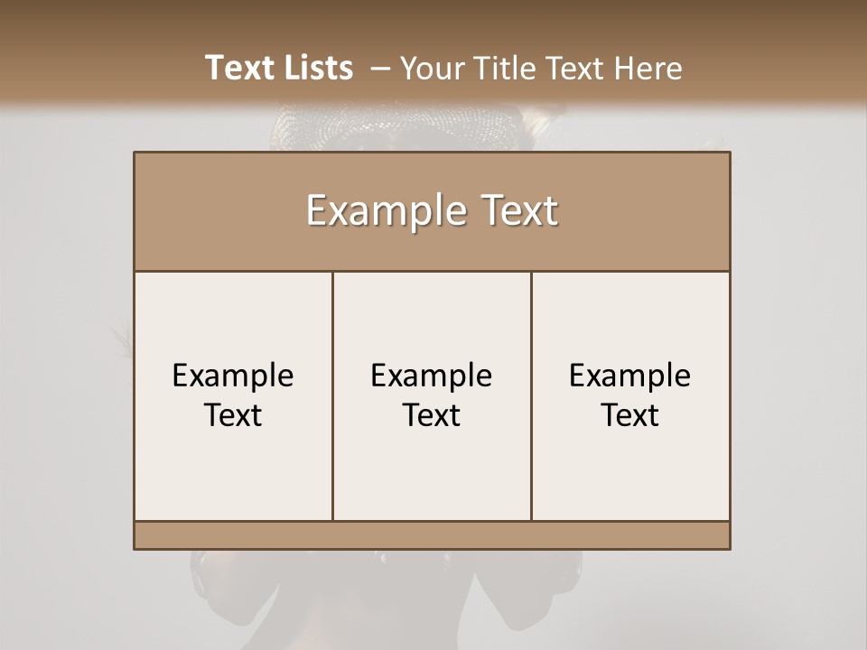 People Beautiful Glamour PowerPoint Template