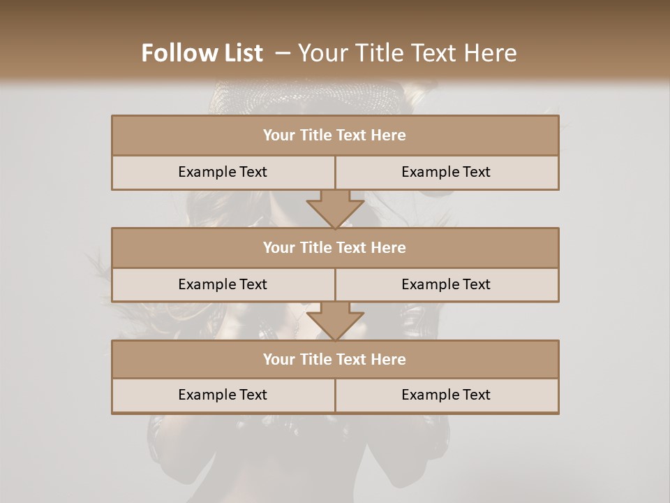 People Beautiful Glamour PowerPoint Template