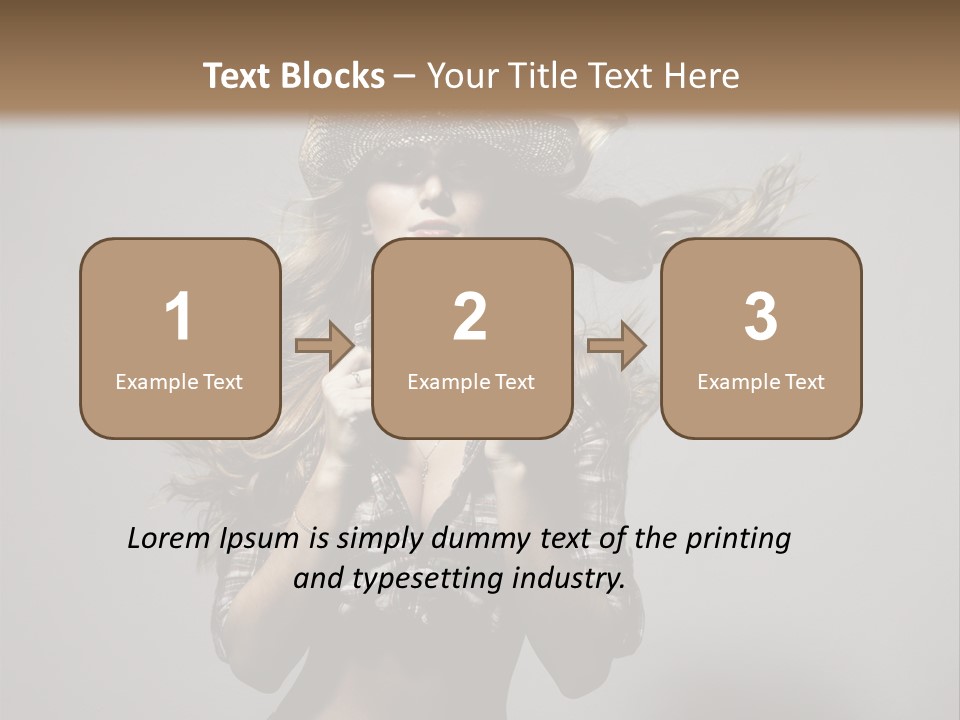 People Beautiful Glamour PowerPoint Template