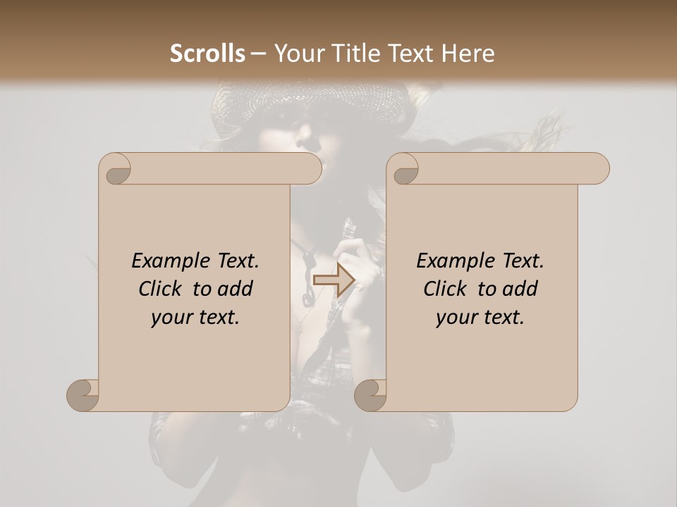 People Beautiful Glamour PowerPoint Template