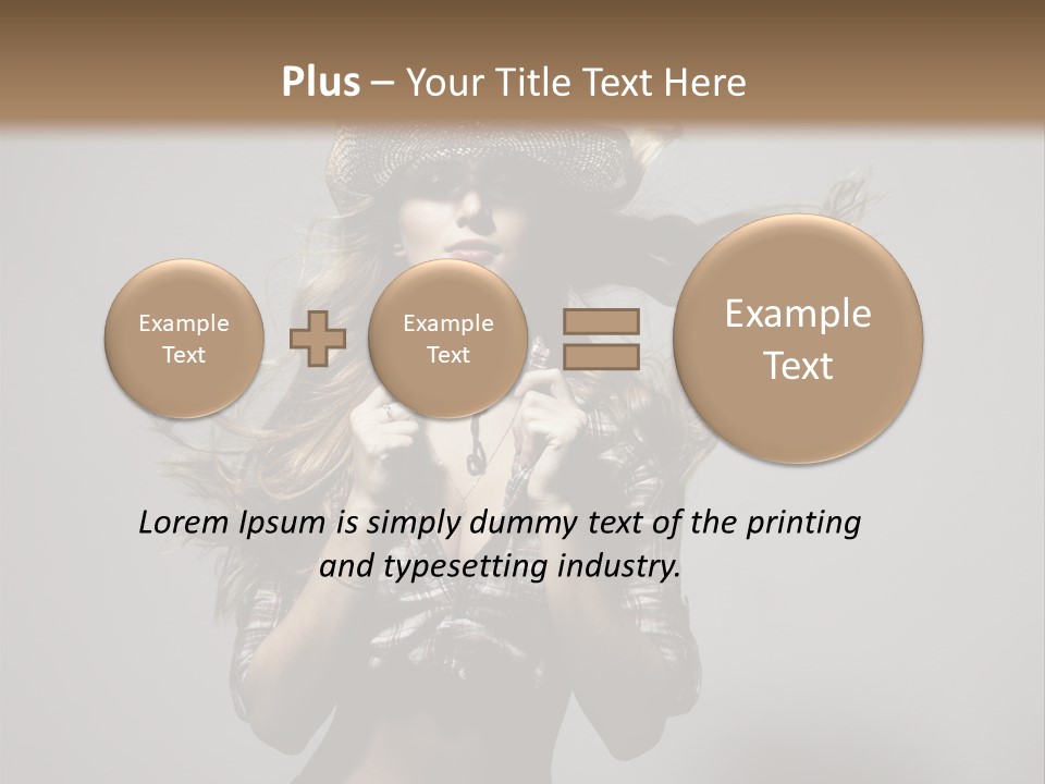 People Beautiful Glamour PowerPoint Template