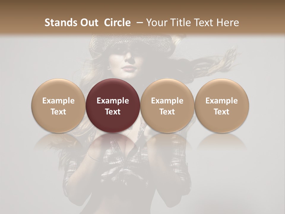 People Beautiful Glamour PowerPoint Template