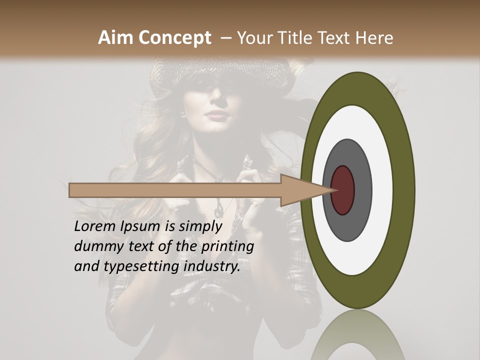 People Beautiful Glamour PowerPoint Template