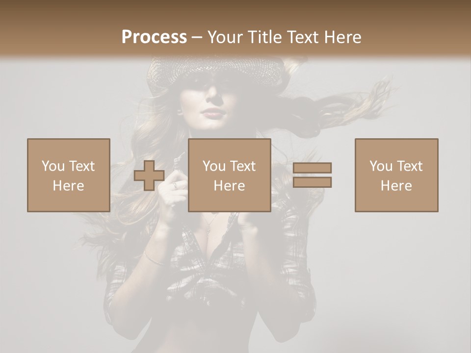 People Beautiful Glamour PowerPoint Template