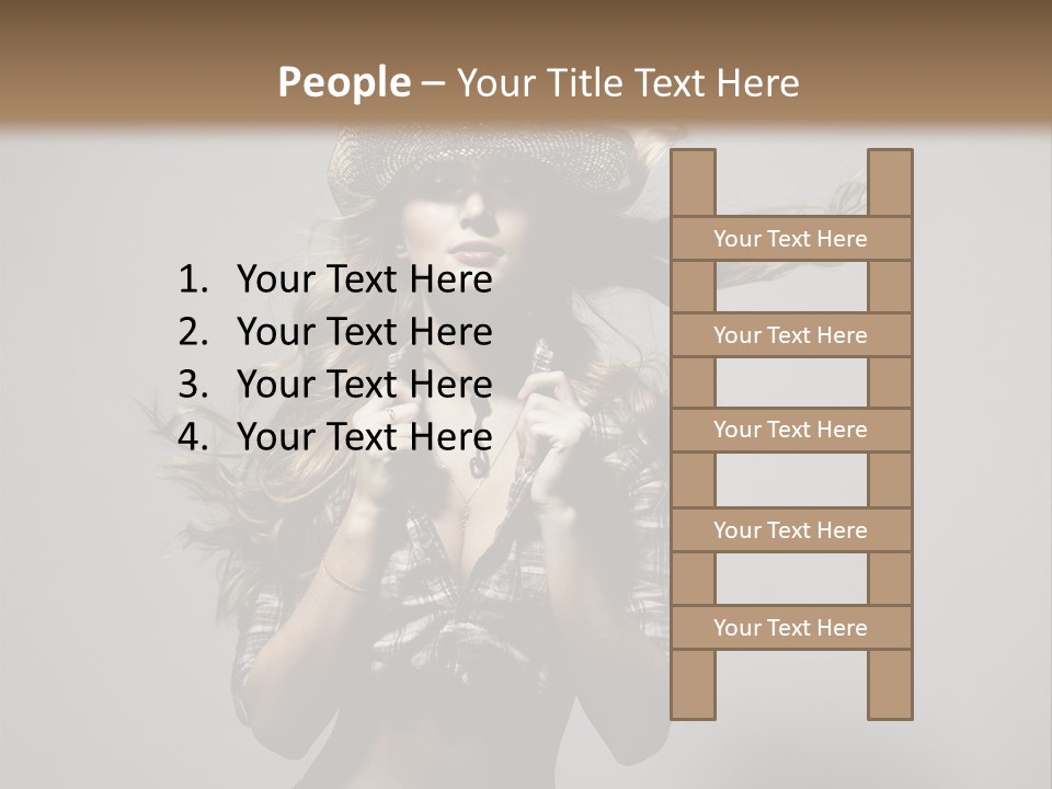 People Beautiful Glamour PowerPoint Template