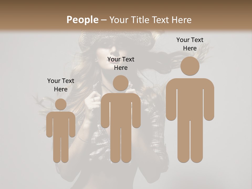 People Beautiful Glamour PowerPoint Template