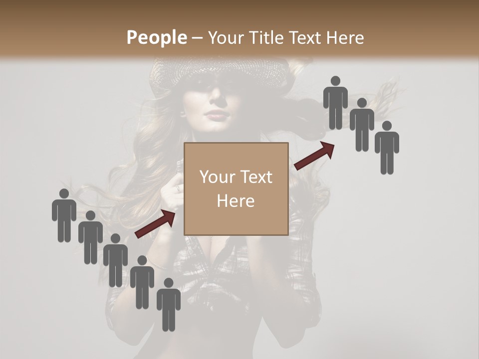 People Beautiful Glamour PowerPoint Template