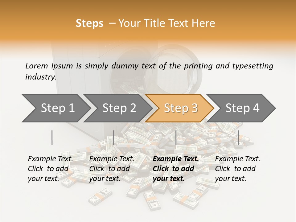 Laundry Paper Paying PowerPoint Template