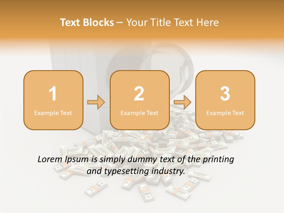 Laundry Paper Paying PowerPoint Template